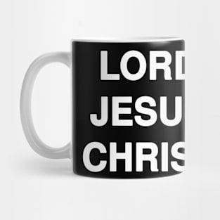 LORD JESUS CHRIST Typography Mug